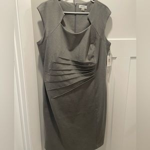 Calvin Klein NWT Scuba Notch neck dress size 14w